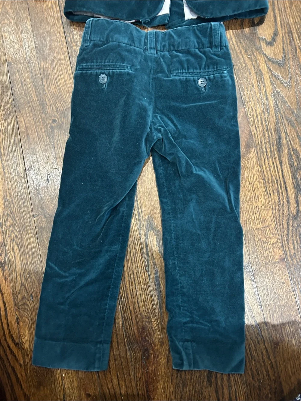 Appaman Boys Velvet Blazer & Pants Set - Teal Green size 5
